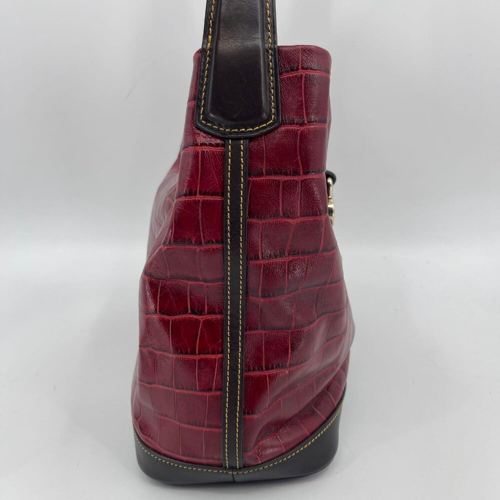 Dooney & Bourke Red Leather Large Shoulder Bag | … - image 3